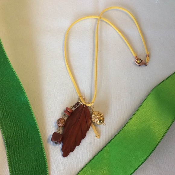 Handmade Wood & Metal Necklace❗️ON SALE ❗️ - Picture 1 of 2